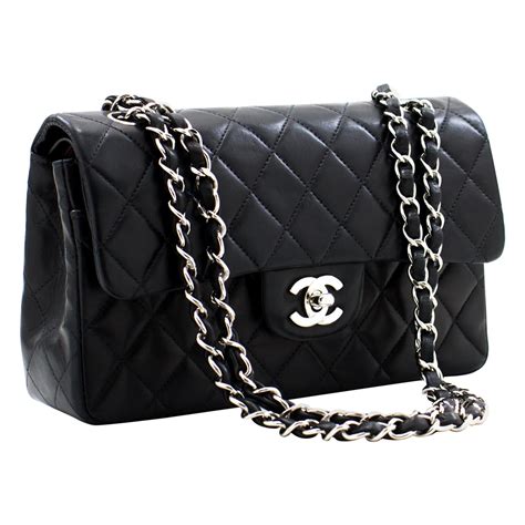 black chanel bag black chain|Pre.